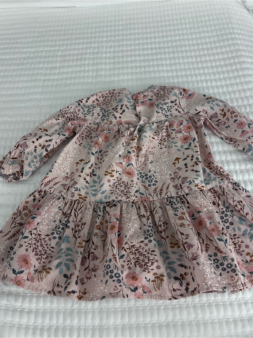 Modern Moments Girls Pink Floral Tiered Ruffle Dress. Cotton Size 3T - Picture 2 of 7